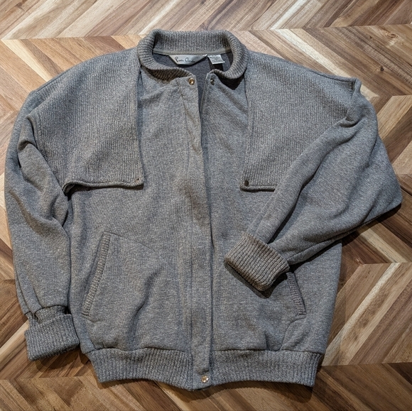 Pierre Cardin Jackets & Blazers - Vintage Unique Pierre Cardin‎ Bomber Sweater